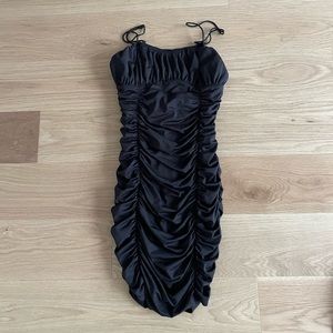 Superdown ruched mini dress